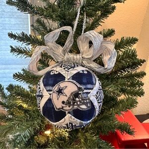 NFL Dallas Cowboys Hand Crafted 4” Holiday Ornament Gift for Him Unisex